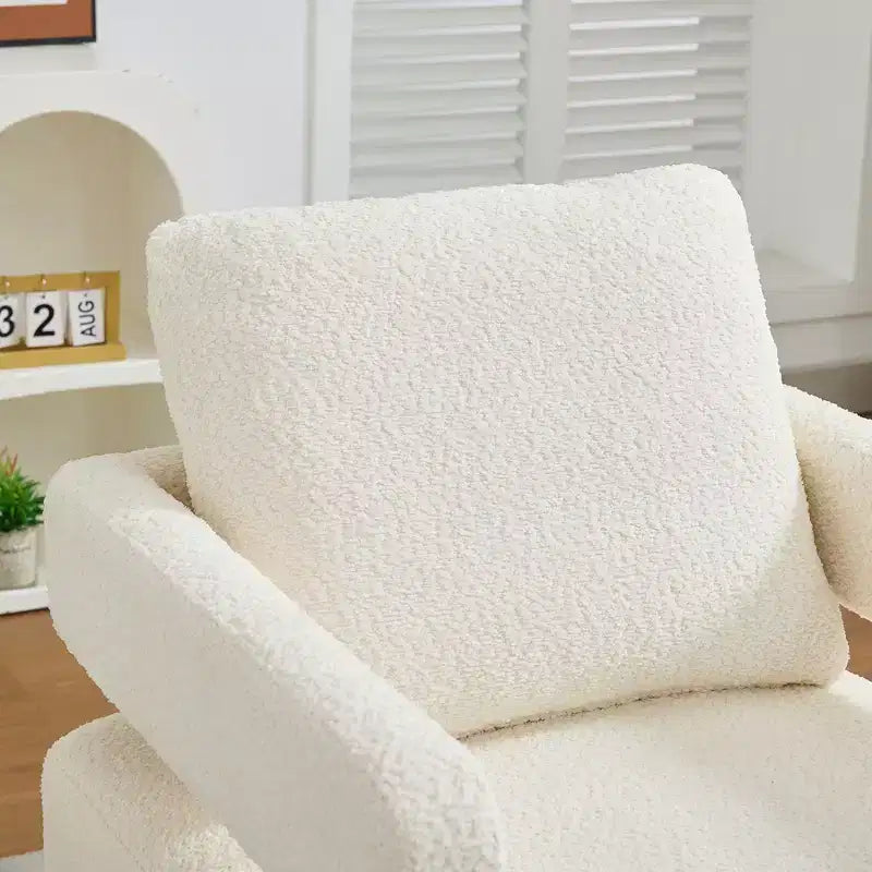 Fauteuil pivotant moderne carré, fauteuil club rotatif à 360 degrés