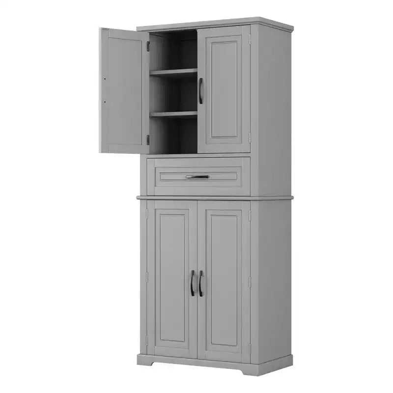 Meuble de rangement de salle de bain moderne avec tiroir et étagère réglable