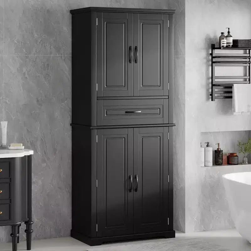 Christopher Knight Home Ashbur Modern Bathroom Storage Cabinet with Drawer and Adjustable Shelf