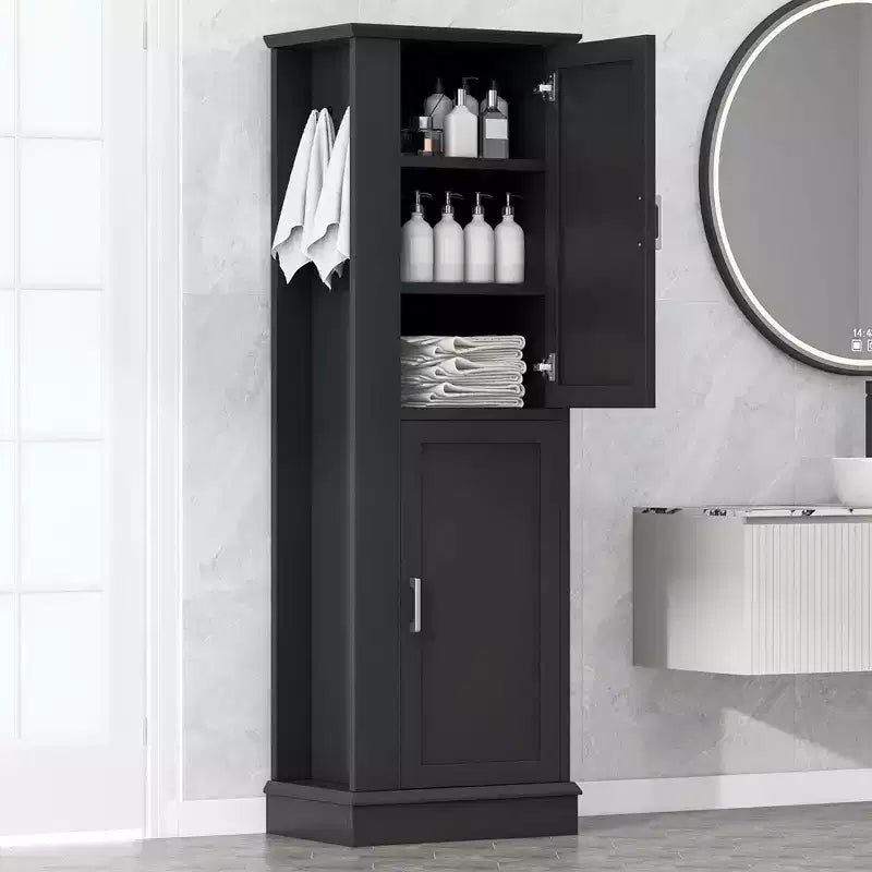 Meuble de rangement haut de salle de bain, Meuble de rangement sur pied