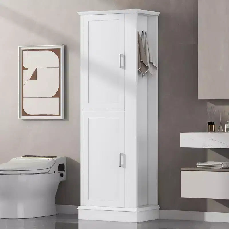 Meuble de rangement haut de salle de bain, Meuble de rangement sur pied