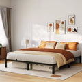 GustoWave 6/8/10/14 inch Simple Metal Platform Bed Frame - Heavy Duty, No Box Spring or Screws Needed, Supports 800 lbs