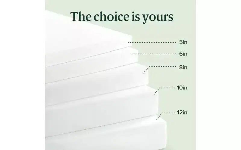 Matelas en mousse à mémoire de forme, infusion thé vert, sans fibre de verre