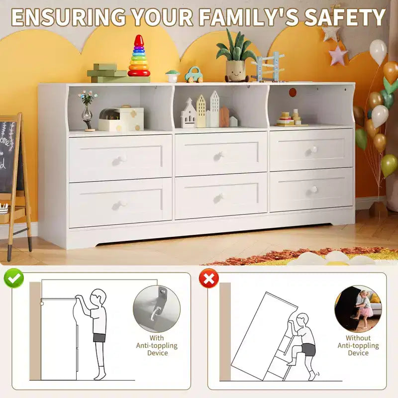 Meuble TV commode en bois avec rangement