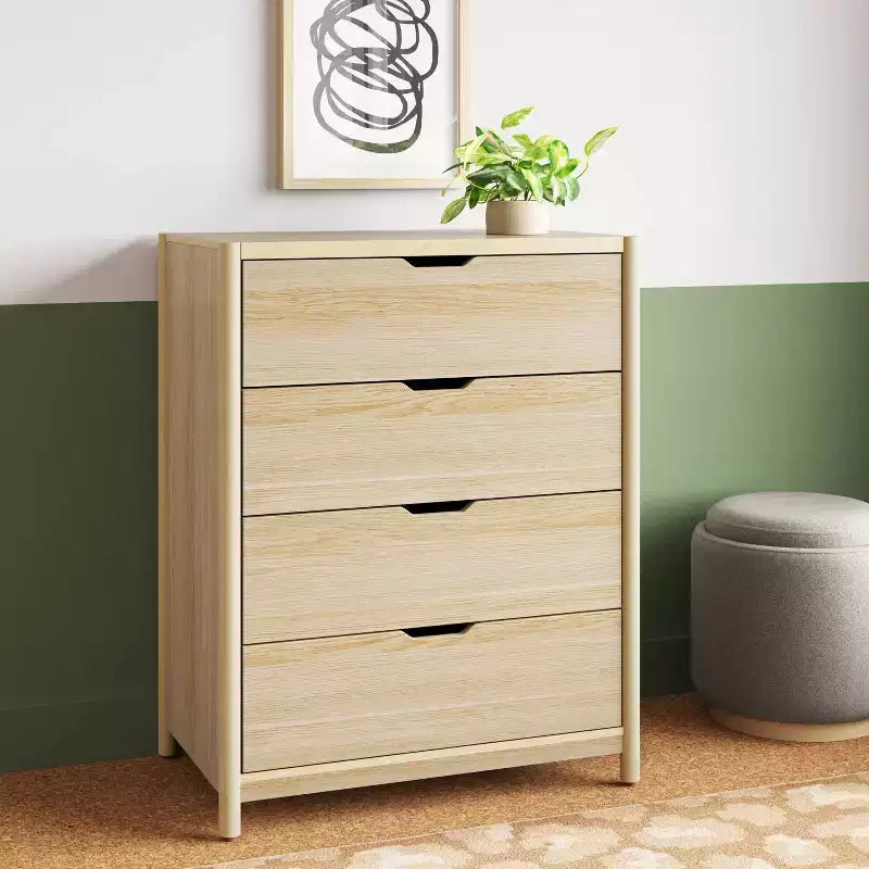 Commode 4 tiroirs Scandi Naturel