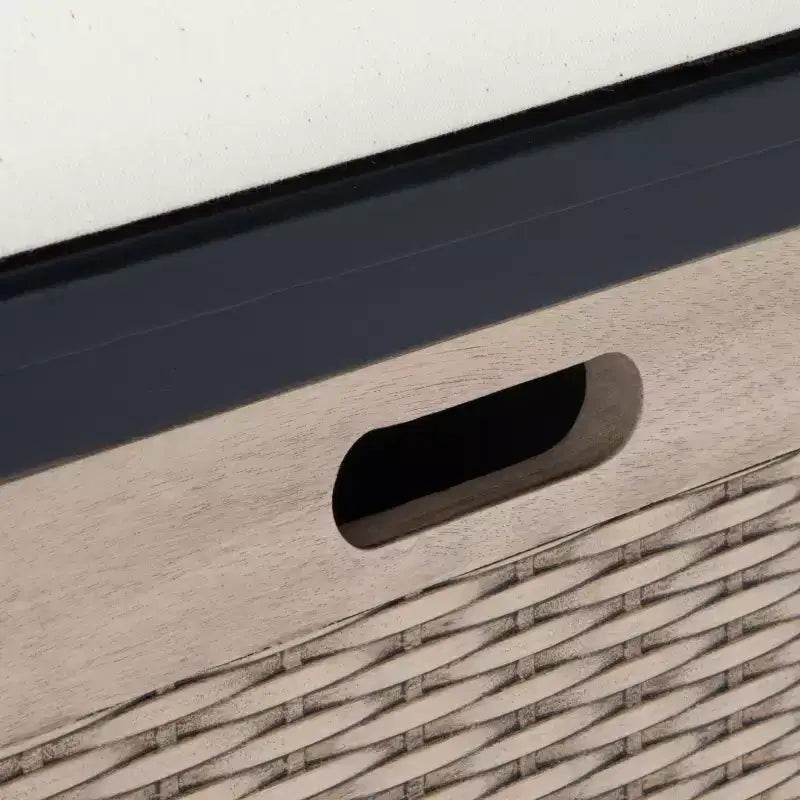 Banc rembourré à 2 tiroirs