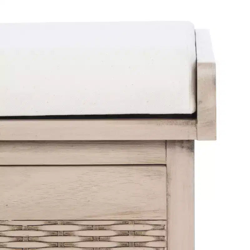 Banc rembourré à 2 tiroirs