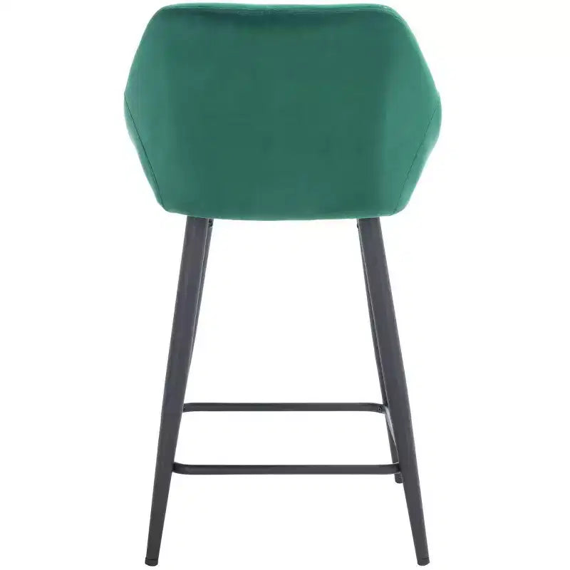 Tabouret de comptoir - Émeraude/Noir