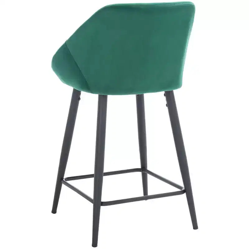 Tabouret de comptoir - Émeraude/Noir