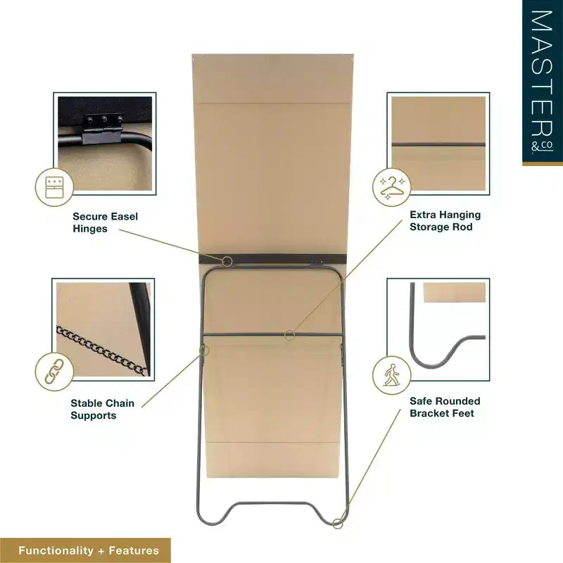 Miroir pleine longueur pour chambre à coucher