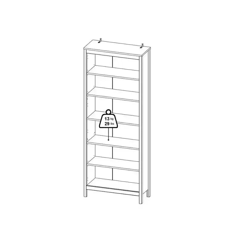 Bibliothèque réglable à 6 étagères, meuble de rangement ouvert pour bureau à domicile